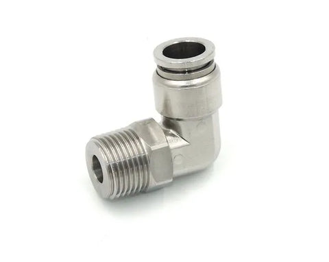 Stainless Steel Male Push Fit Elbow, BSPT