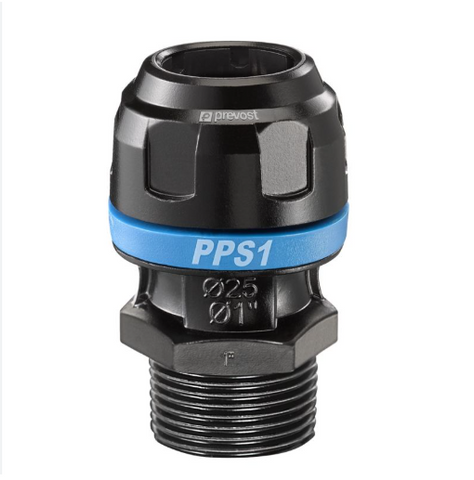 Prevost Aluminium Male Adaptor