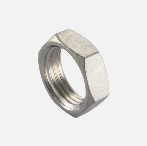Stainless Steel Female Hexagon Locknut, BSPP