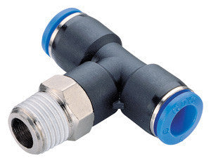 NPT Male Centre Swivel Tee - Push In