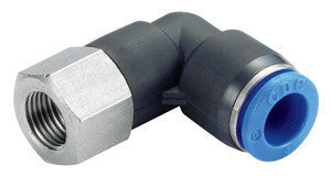 NPT Female Swivel Elbow - Push In