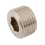 Male Plug - Nickel Plated Brass, BSPT