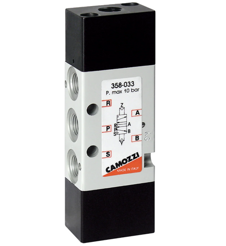 Camozzi 358-033 Pilot/Pilot Valve 5/2 1/8" BSP