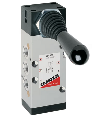 Camozzi 454-900 Lever/Lever Valve 5/2 1/4" BSP