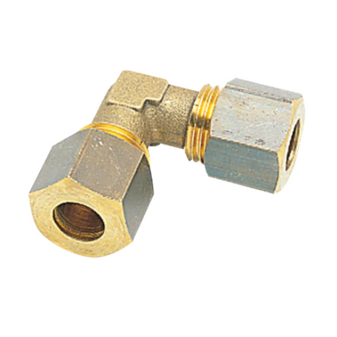 Compression Elbow, Brass, Metric