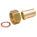 Female Swivel Nut x Hosetails, with Fibre Washer, BSPP