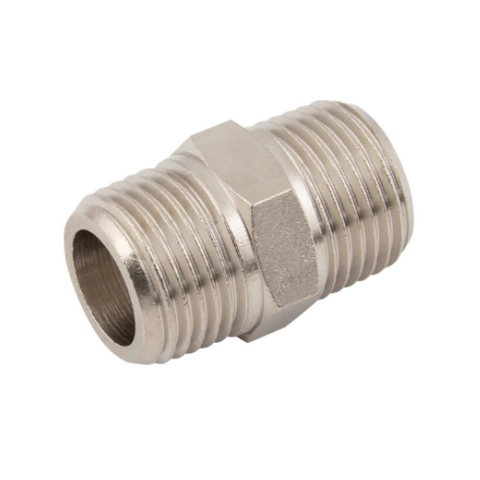 Equal Male Adaptor - Nickel Plated Brass