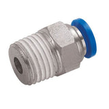 Male NPT Metric Push Fit Stud