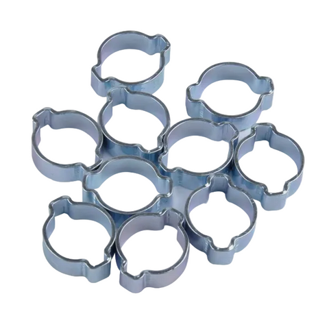 2 Ear Mikalor O-Clips - Zinc-Plated Mild Steel
