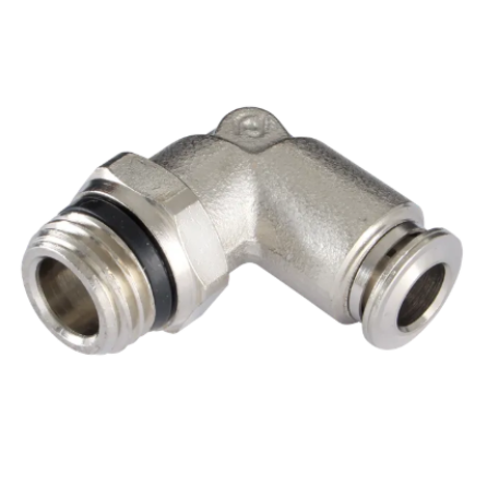 Male Push Fit Elbow Imperial, All Metal BSP/NPT