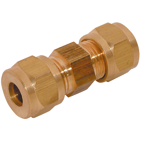 Compression Straight Connector, Brass, Imperial