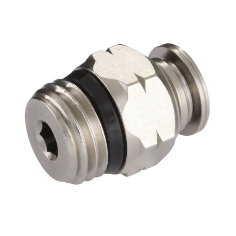 Male Push Fit Stud Imperial, All Metal BSP/NPT