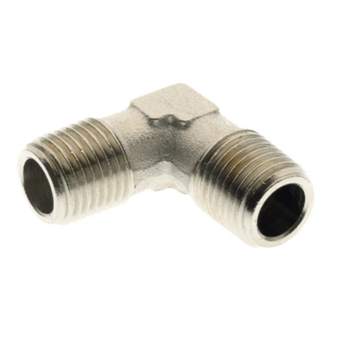 Equal Male Elbow - Nickel Plated Brass, BSPT