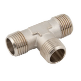 Equal Male Tee - Nickel Plated Brass, BSPT