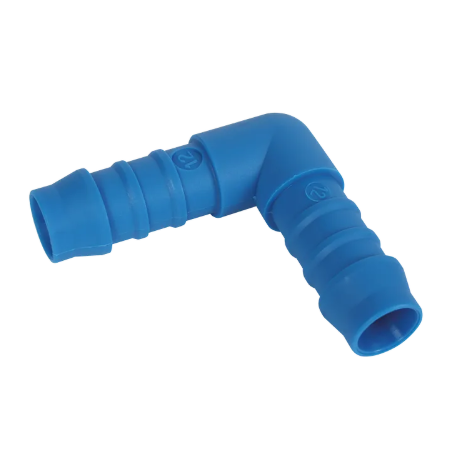 Tefen Blue Nylon Hosetail Elbow