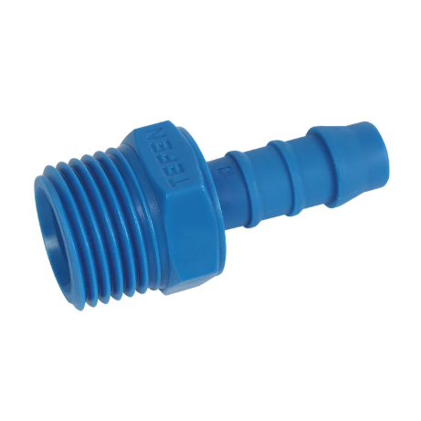 Tefen Blue Nylon Male BSP Hosetail