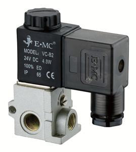 Single Solenoid Valve, 24V DC, 1/8" BSP