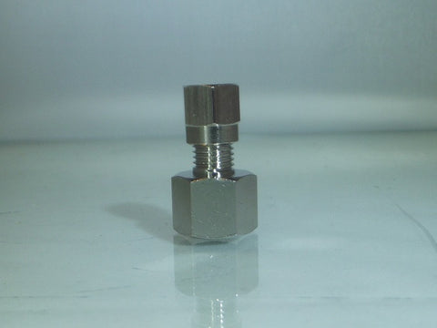 Female Compression Studs, BSPP, Nickel Plated Brass, Metric